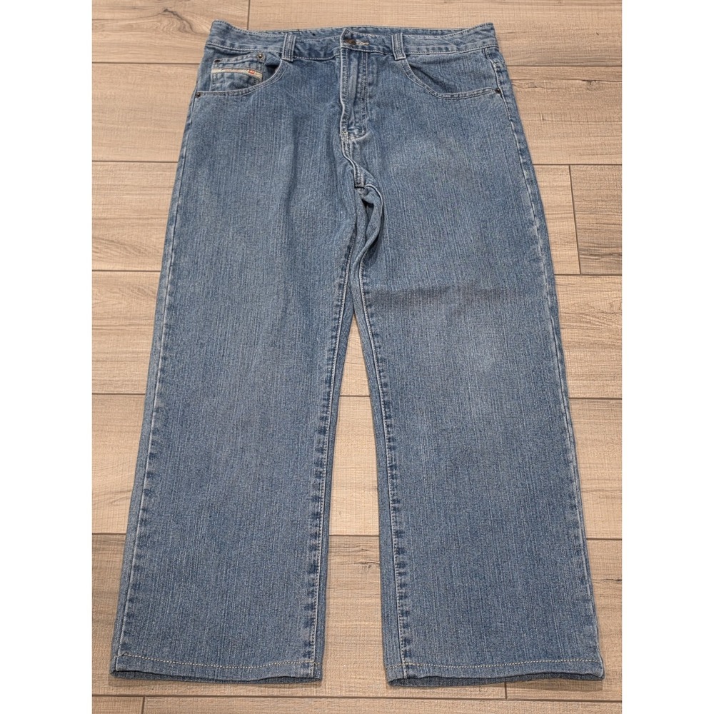 DIESEL Blue Denim Regular Straight Jeans Tag Size 33 Fits 32x27